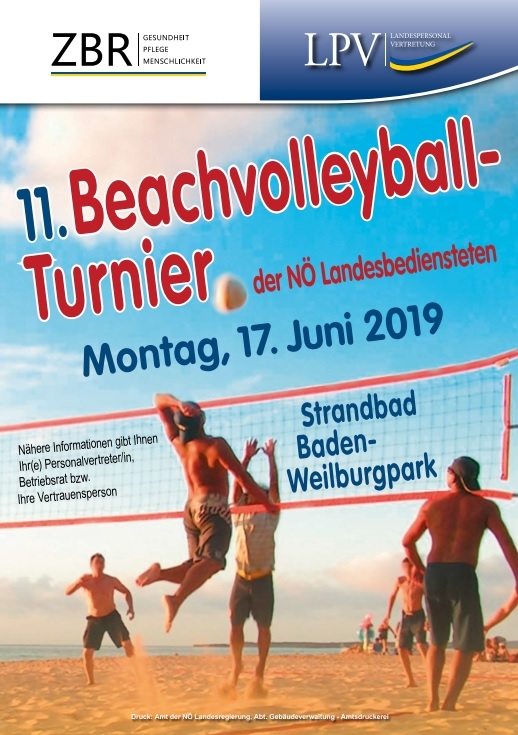 Plakat Beachvolleyball 2019